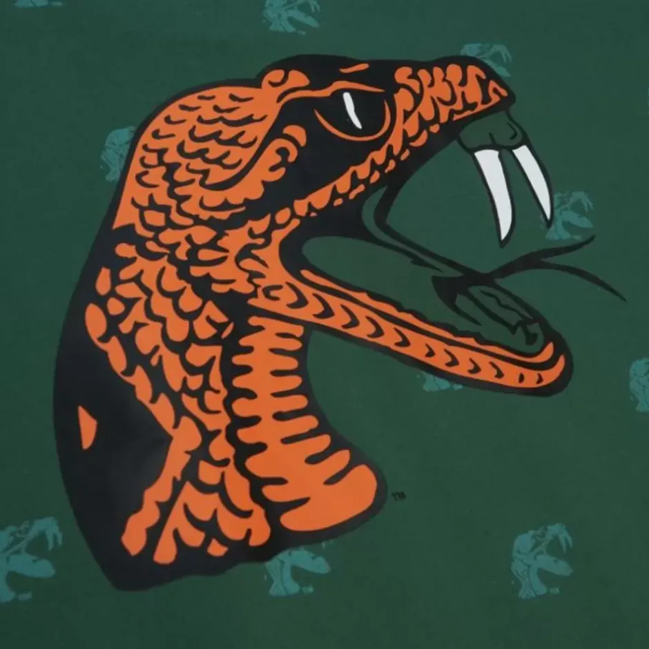 Men Mitchell & Ness T-Shirts & Tops-Aop Ss Top Florida A&M University