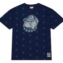 Men Mitchell & Ness T-Shirts & Tops-Aop Ss Top Georgetown University