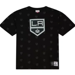 Men Mitchell & Ness T-Shirts & Tops-Aop S/S Top Los Angeles Kings