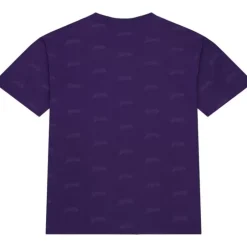 Men Mitchell & Ness T-Shirts & Tops-Aop S/S Top Los Angeles Lakers