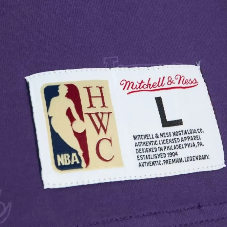 Men Mitchell & Ness T-Shirts & Tops-Aop S/S Top Los Angeles Lakers