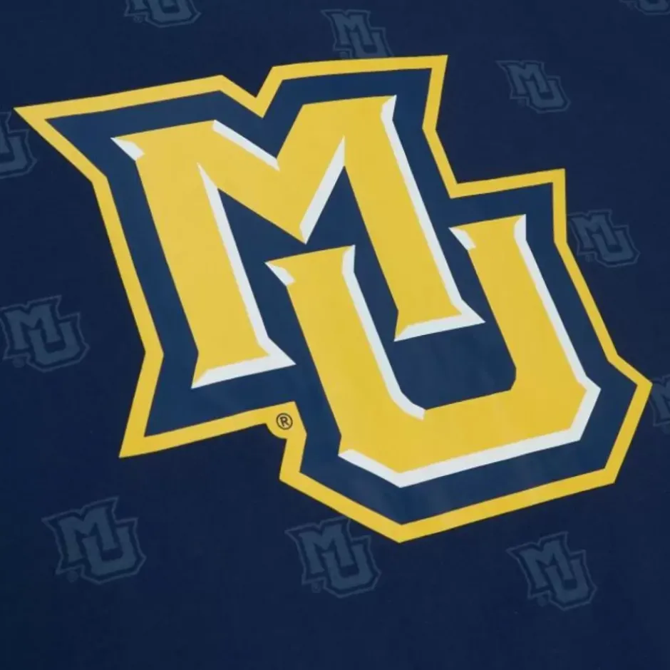 Men Mitchell & Ness T-Shirts & Tops-Aop Ss Top Marquette University