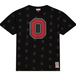 Men Mitchell & Ness T-Shirts & Tops-Aop Ss Top Ohio State
