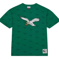 Men Mitchell & Ness T-Shirts & Tops-Aop S/S Top Philadelphia Eagles