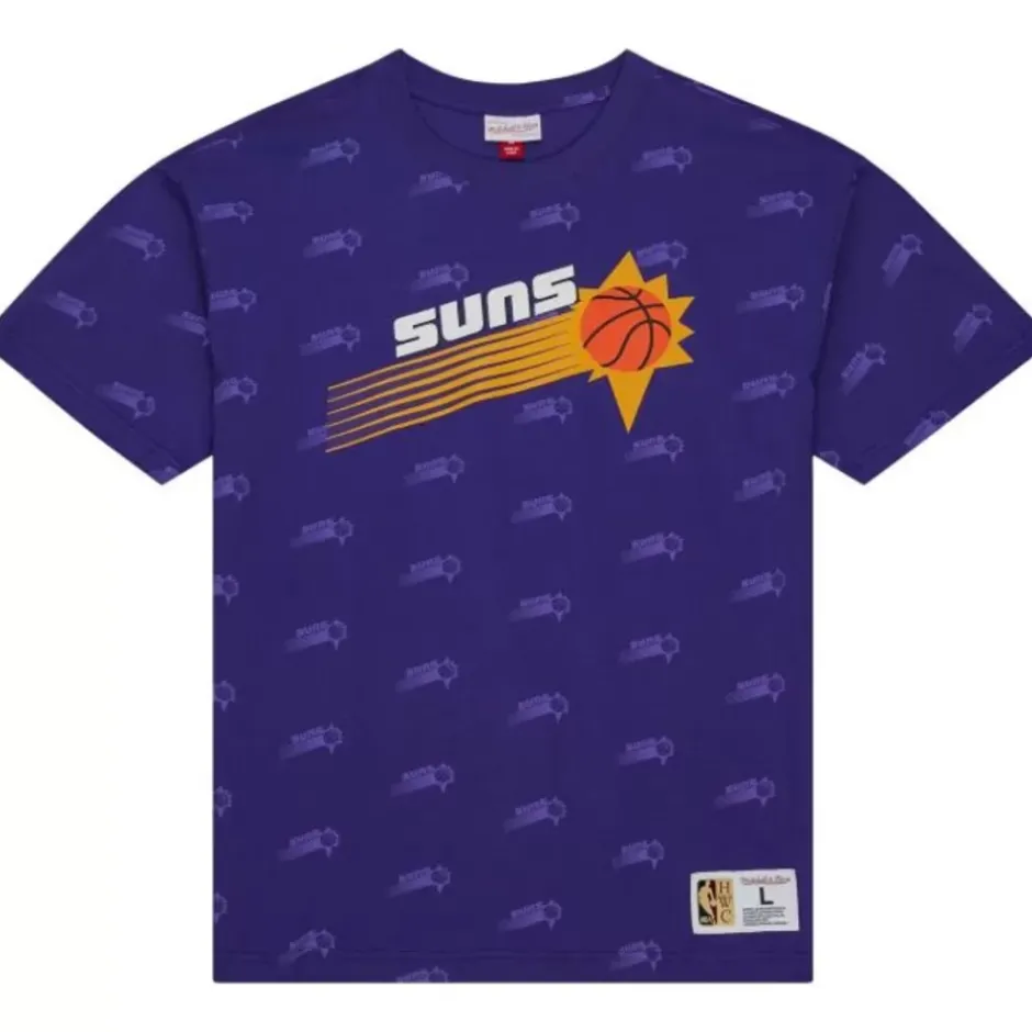 Men Mitchell & Ness T-Shirts & Tops-Aop S/S Top Phoenix Suns