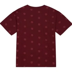 Men Mitchell & Ness T-Shirts & Tops-Aop Ss Top Texas A&M University