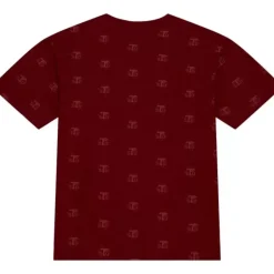 Men Mitchell & Ness T-Shirts & Tops-Aop Ss Top Texas Southern University