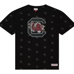 Men Mitchell & Ness T-Shirts & Tops-Aop Ss Top University Of South Carolina