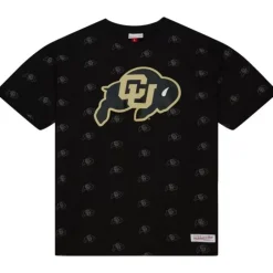 Men Mitchell & Ness T-Shirts & Tops-Aop Ss Top University Of Colorado Boulder