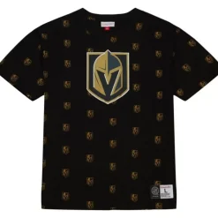 Men Mitchell & Ness T-Shirts & Tops-Aop S/S Top Vegas Golden Knights