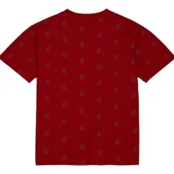 Men Mitchell & Ness T-Shirts & Tops-Aop Ss Top Washington State University