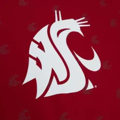 Men Mitchell & Ness T-Shirts & Tops-Aop Ss Top Washington State University