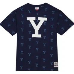 Men Mitchell & Ness T-Shirts & Tops-Aop Ss Top Yale University