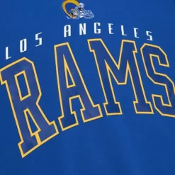Men Mitchell & Ness Hoodies & Sweatshirts-Arch Team Crew Los Angeles Rams