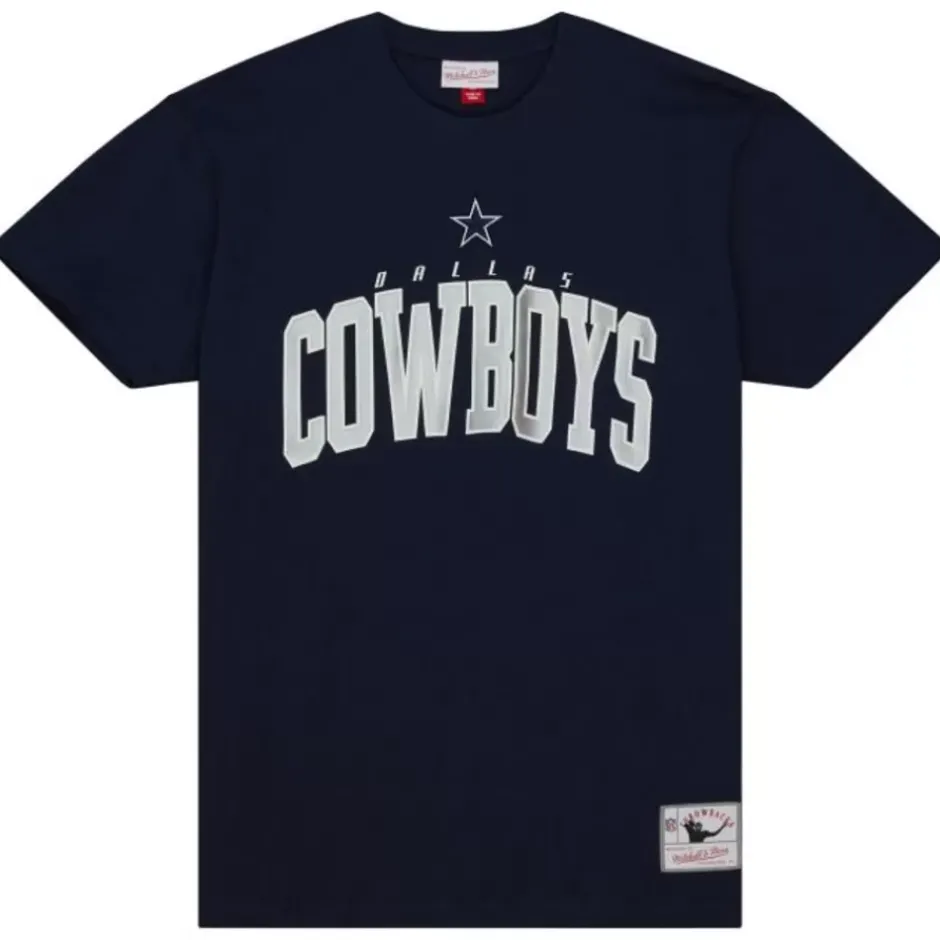 Men Mitchell & Ness T-Shirts & Tops-Arch Tee Dallas Cowboys