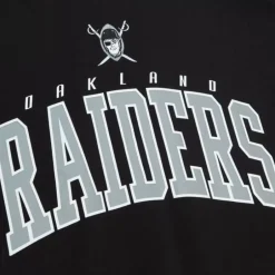 Men Mitchell & Ness T-Shirts & Tops-Arch Tee Oakland Raiders