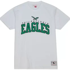 Men Mitchell & Ness T-Shirts & Tops-Arch Tee Philadelphia Eagles