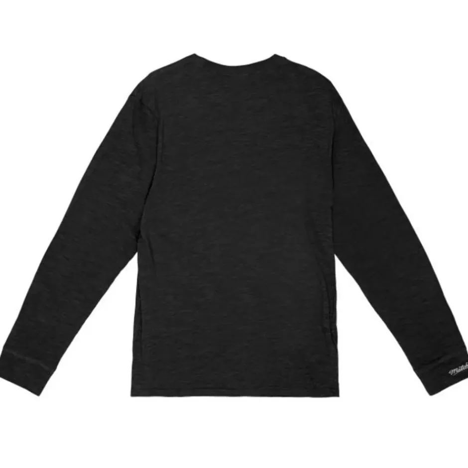 Men Mitchell & Ness T-Shirts & Tops-Arched Logo Lockup Slub Ls Tee University Of Colorado Boulder