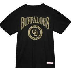 Men Mitchell & Ness T-Shirts & Tops-Arched Logo Lockup Slub Tee University Of Colorado Boulder