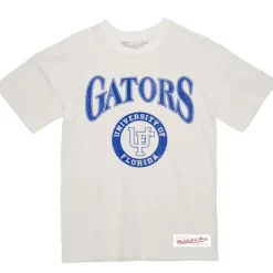 Men Mitchell & Ness T-Shirts & Tops-Arched Logo Lockup Slub Tee University Of Florida