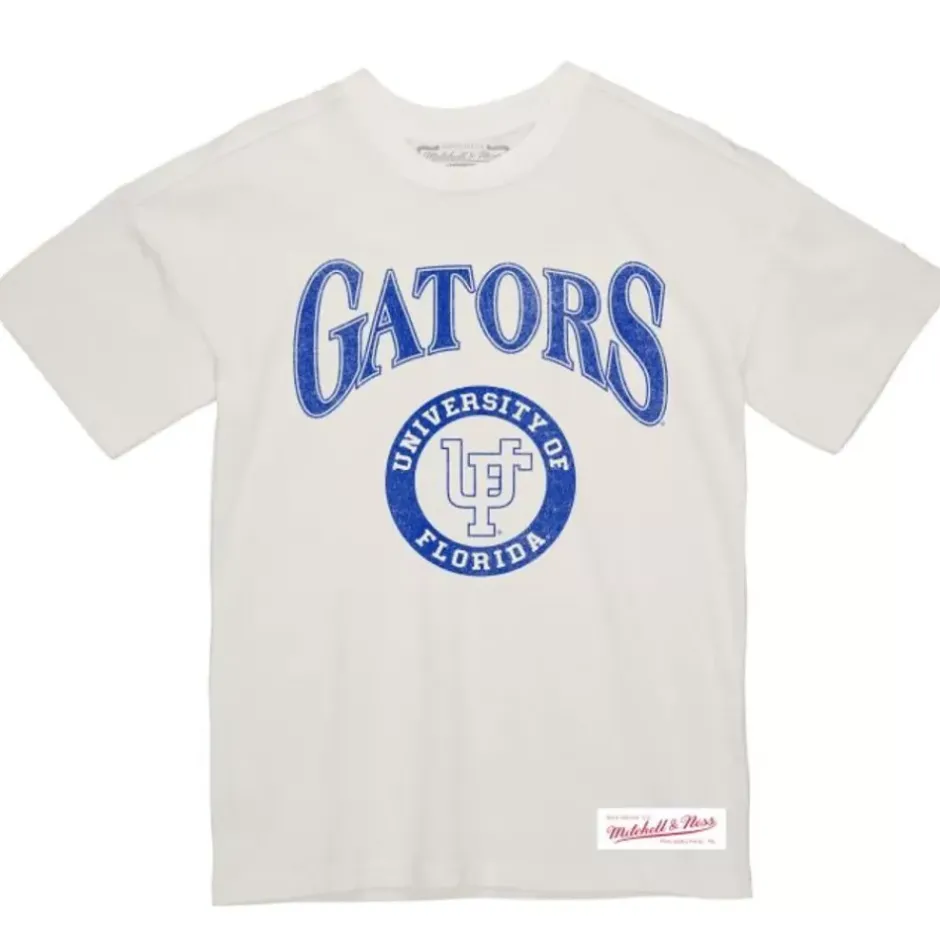 Men Mitchell & Ness T-Shirts & Tops-Arched Logo Lockup Slub Tee University Of Florida