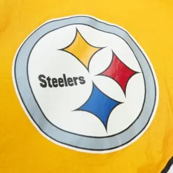 Men Mitchell & Ness Jackets & Outerwear-Arched Retro Lined Windbreaker Pittsburgh Steelers