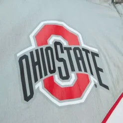 Men Mitchell & Ness Jackets & Outerwear-Arched Retro Lined Windbreaker Ohio State