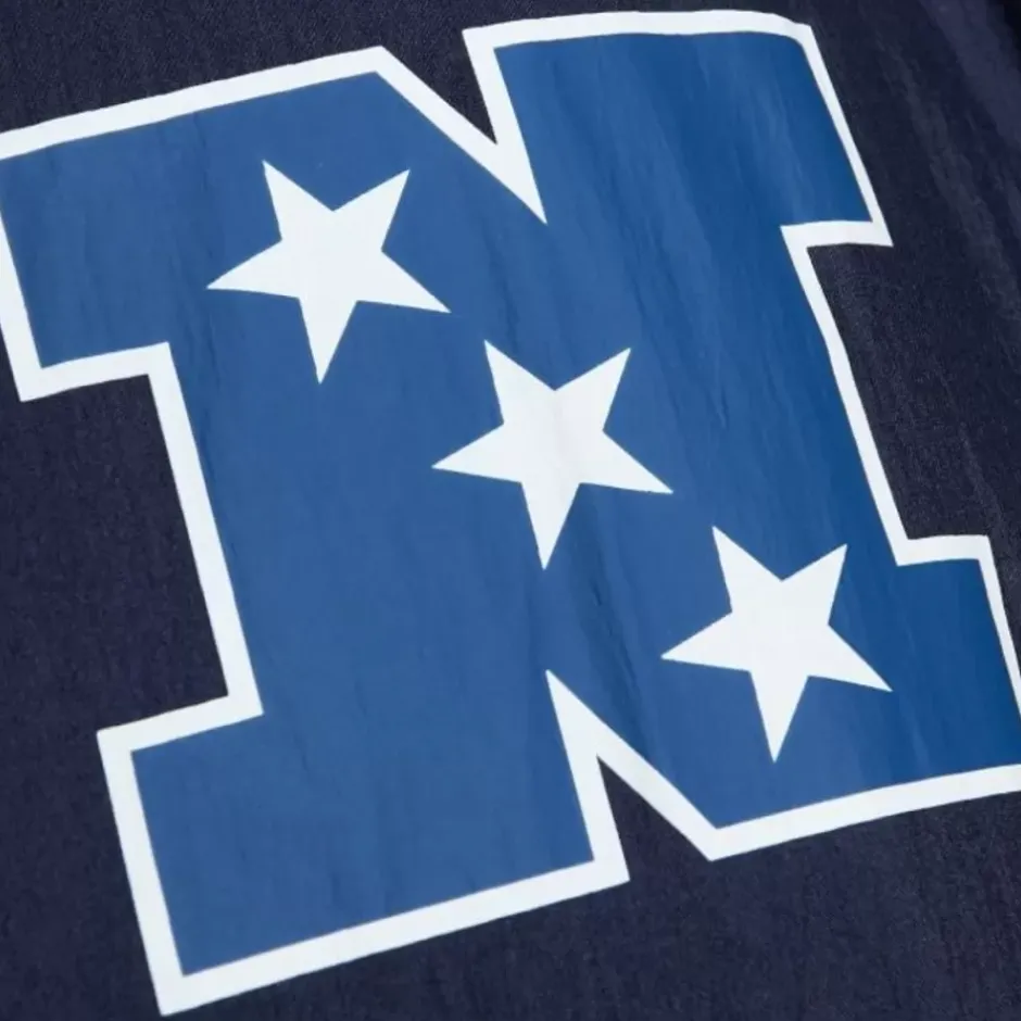 Men Mitchell & Ness Jackets & Outerwear-Arched Retro Lined Windbreaker Dallas Cowboys