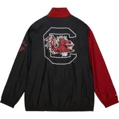 Men Mitchell & Ness Jackets & Outerwear-Arched Retro Lined Windbreaker University Of South Carolina