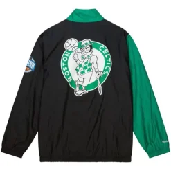 Men Mitchell & Ness Jackets & Outerwear-Arched Retro Lined Windbreaker Boston Celtics