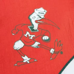 Men Mitchell & Ness Jackets & Outerwear-Arched Retro Lined Windbreaker University Of Miami