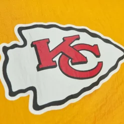 Men Mitchell & Ness Jackets & Outerwear-Arched Retro Lined Windbreaker Kansas City Chiefs