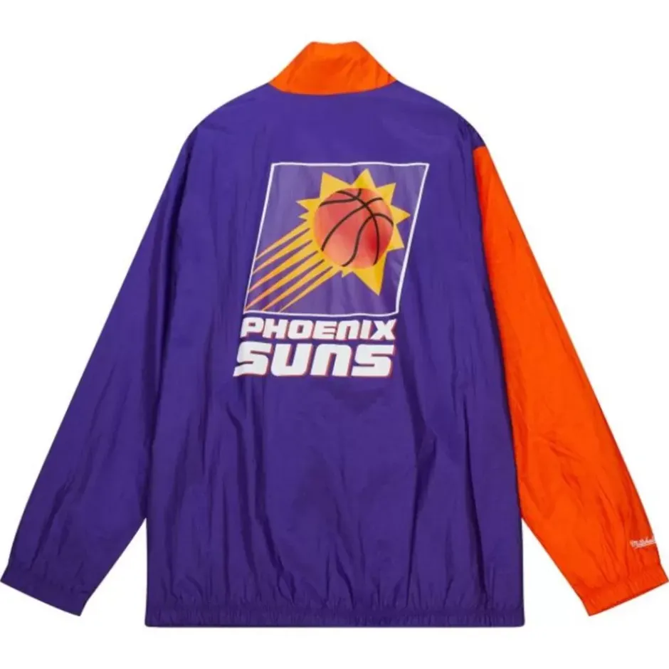 Men Mitchell & Ness Jackets & Outerwear-Arched Retro Lined Windbreaker Phoenix Suns