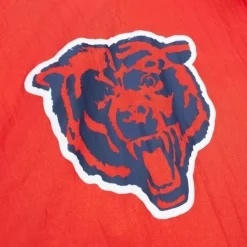 Men Mitchell & Ness Jackets & Outerwear-Arched Retro Lined Windbreaker Chicago Bears