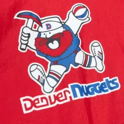 Men Mitchell & Ness Jackets & Outerwear-Arched Retro Lined Windbreaker Denver Nuggets