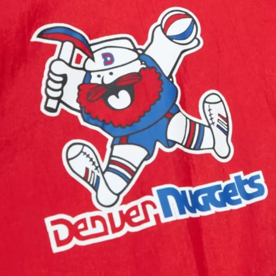 Men Mitchell & Ness Jackets & Outerwear-Arched Retro Lined Windbreaker Denver Nuggets