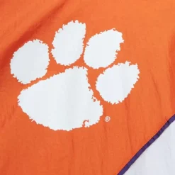 Men Mitchell & Ness Jackets & Outerwear-Arched Retro Lined Windbreaker Clemson University