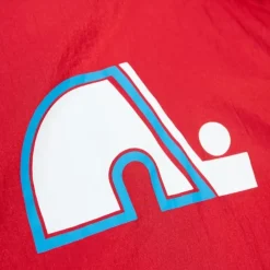 Men Mitchell & Ness Jackets & Outerwear-Arched Retro Lined Windbreaker Quebec Nordiques