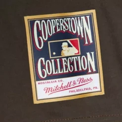 Men Mitchell & Ness T-Shirts & Tops-Arched Vintage Logo Tee San Diego Padres