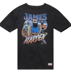 Men Mitchell & Ness T-Shirts & Tops-Asg Concert Tee Players Association James Harden