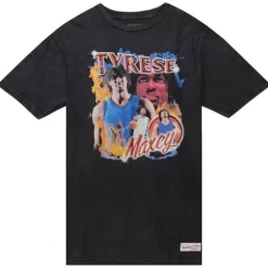 Men Mitchell & Ness T-Shirts & Tops-Asg Concert Tee Players Association Tyrese Maxey