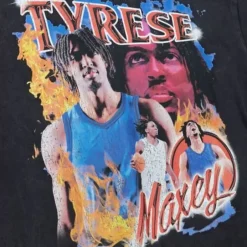 Men Mitchell & Ness T-Shirts & Tops-Asg Concert Tee Players Association Tyrese Maxey