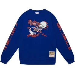 Men Mitchell & Ness Hoodies & Sweatshirts-Asian Heritage Crew 5.0 New York Knicks