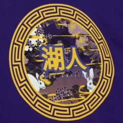 Men Mitchell & Ness T-Shirts & Tops-Asian Heritage Ss Tee 5.0 Los Angeles Lakers