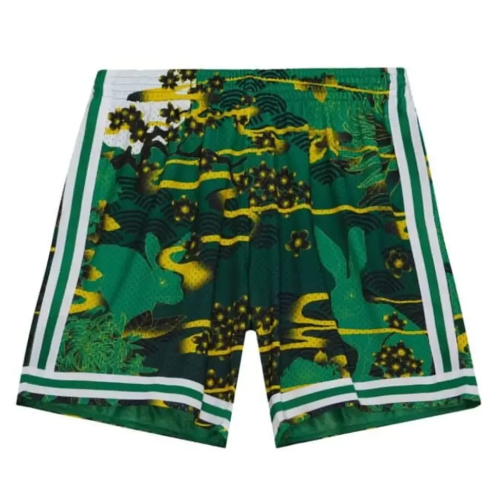 Men Mitchell & Ness Shorts-Asian Heritage Swingman Boston Celtics 1985 Shorts 5.0