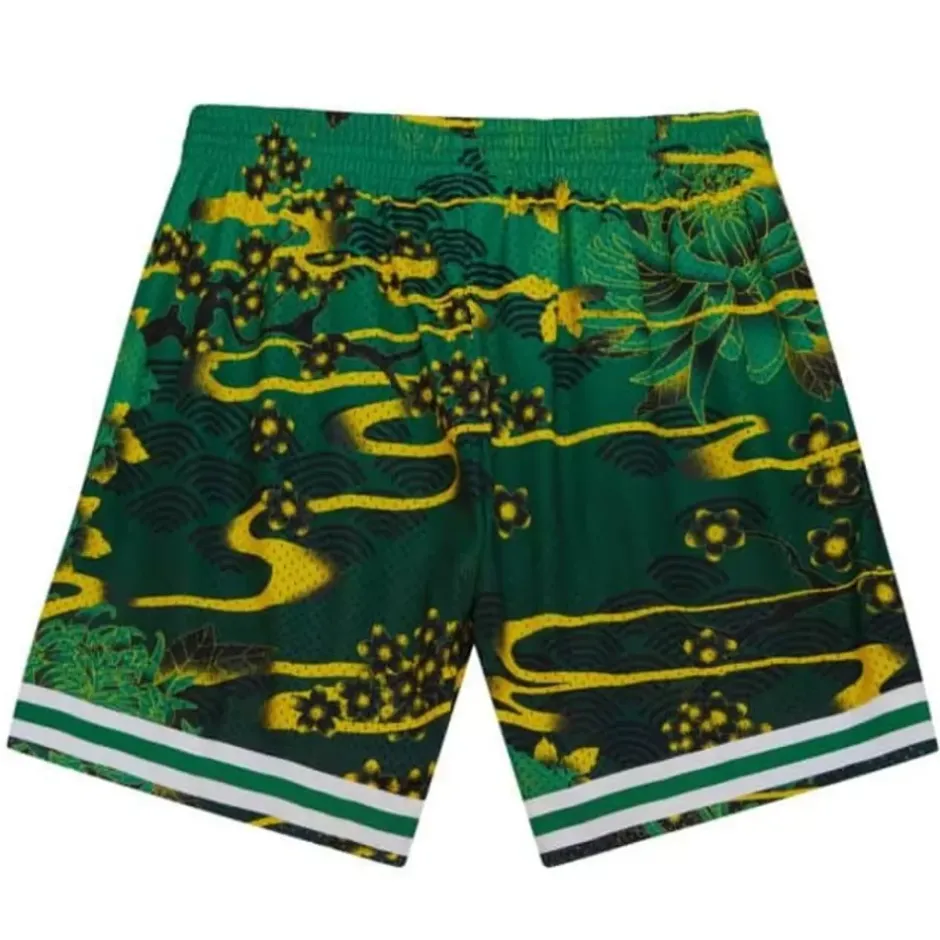 Men Mitchell & Ness Shorts-Asian Heritage Swingman Boston Celtics 1985 Shorts 5.0