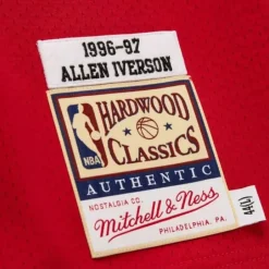 Mitchell & Ness Nba Authentic-Authentic Allen Iverson Philadelphia 76Ers 1996-97 Jersey