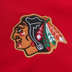 Men Mitchell & Ness Jackets & Outerwear-Authentic Bobby Hull Chicago Blackhawks 1971 Warm Up Jacket