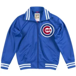 Men Mitchell & Ness Jackets & Outerwear-Authentic Bp Jacket Chicago Cubs 1982