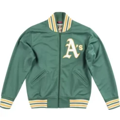 Men Mitchell & Ness Jackets & Outerwear-Authentic Bp Jacket Oakland Athletics 1991